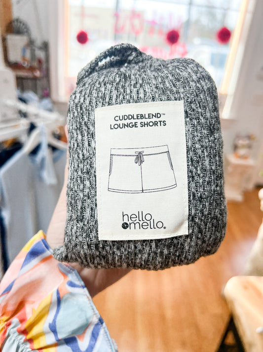 Hello Mello Cuddleblend Lounge Shorts - Black